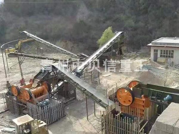 Large crushing production line