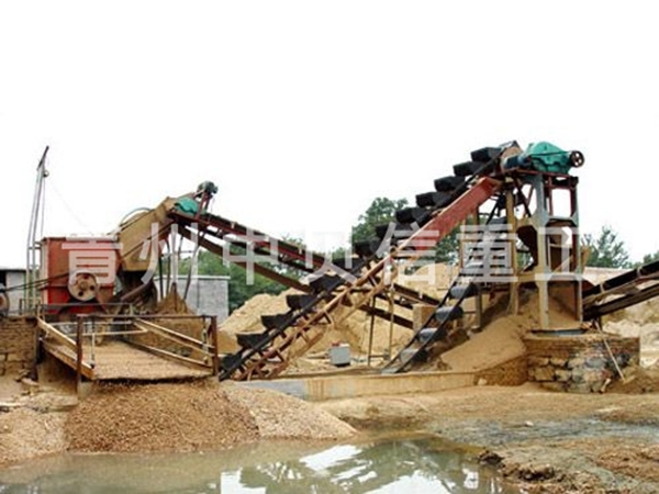 Weathered sand production line