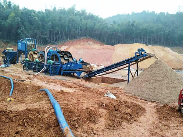 Sea sand desalination production line