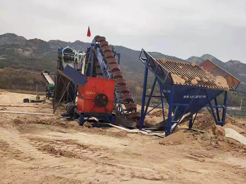风化砂制沙生产线安装完毕了，准备试车 (2)